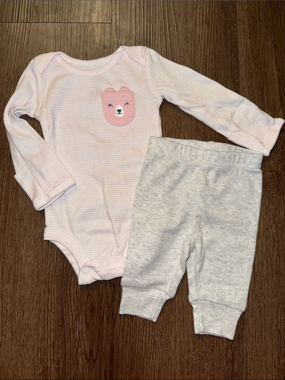 Carter’s Pink Bear Baby Girl Set